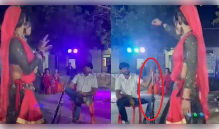 ଗ୍ୱାଲିୟରରେ ନର୍ତ୍ତକୀଙ୍କ ସାମ୍ନାରେ ଦେଖାଇଲେ ଦବଙ୍ଗଗିରି, ଚେୟାରରେ ବସି ଯୁବକ କଲେ ଫାୟାରିଂ; ଭିଡିଓ ଭାଇରାଲ