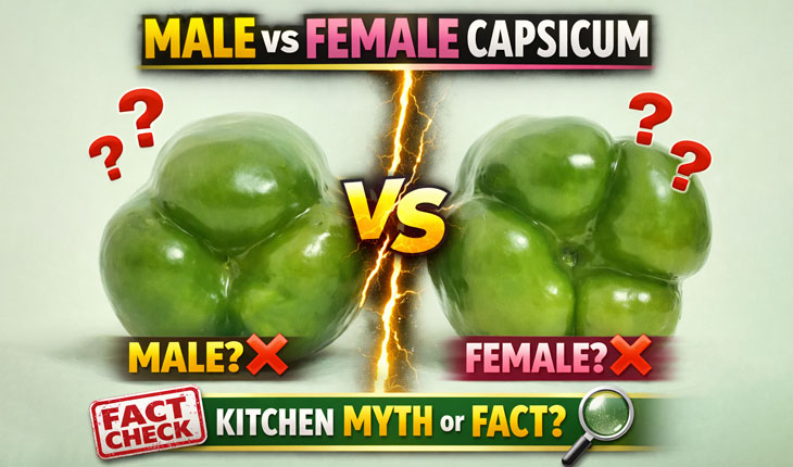 Viral Video: ବଜାରରୁ ଆଣୁଥିବା ୩ ଓ ୪ ପାଖୁଡ଼ା କ୍ୟାପସିକର ରହସ୍ୟ? ଜାଣନ୍ତୁ ଏହି ଭାଇରାଲ୍ ଦାବିର ସତ୍ୟତା