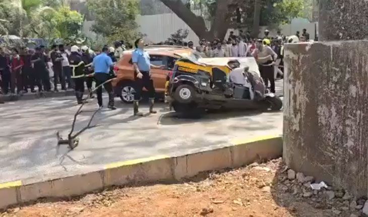 ମୁମ୍ବାଇରେ ଅଘଟଣ: ଚଳନ୍ତା ଅଟୋ ଉପରେ ଖସିଲା ମେଟ୍ରୋ ପିଲାର ଅଂଶ, ଜଣେ ମୃତ ଓ ୩ ଗୁରୁତର