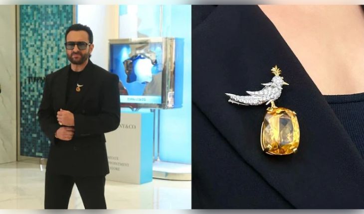 ୪୨ ଲକ୍ଷର ମହିଳା ବ୍ରୋଚ୍ ପିନ୍ଧି ଚର୍ଚ୍ଚାରେ ନବାବ ସୈଫ୍