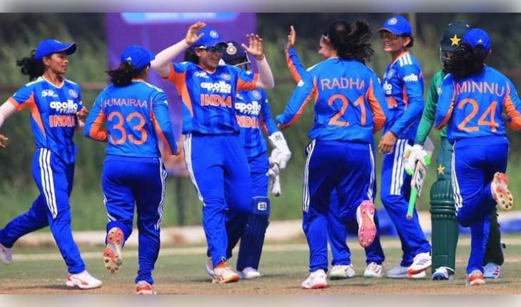 ମହିଳା ରାଇଜିଂ ଷ୍ଟାର୍ସ ଏସିଆ କପ୍: ପାକିସ୍ତାନକୁ ଧୂଳି ଚଟାଇଲା ଭାରତ ‘ଏ’, ୮ ୱିକେଟରେ ହାସଲ କଲା ଦମଦାର ବିଜୟ