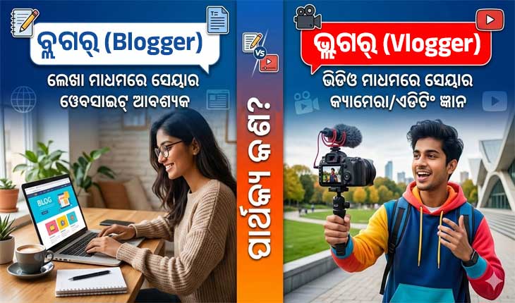 Blogger Vs Vlogger: ବ୍ଲଗର୍ କିଏ ଏବଂ ଭ୍ଲଗର୍ କିଏ? ଜାଣନ୍ତୁ ଏମାନଙ୍କ ମଧ୍ୟରେ ଥିବା ପ୍ରକୃତ ଫରକ
