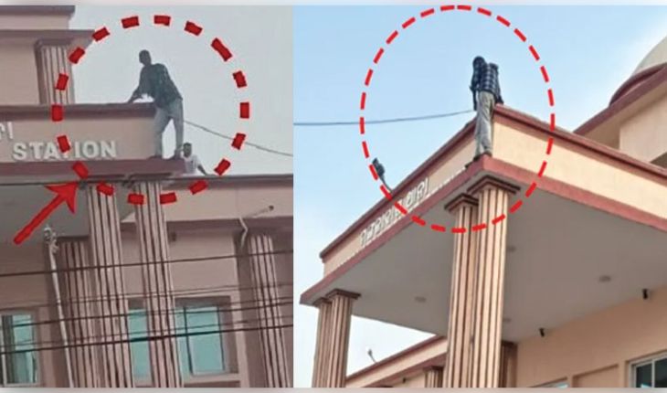 ଜୀବନ ହାରିବାକୁ ଥାନା ଉପରେ ଚଢିଗଲେ ନିଶାଶକ୍ତ ଯୁବକ, ଗୁରୁତର ଅବସ୍ଥାରେ ମେଡିକାଲରେ ଭର୍ତ୍ତି 