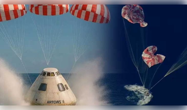 ସୁରକ୍ଷିତ ଭାବେ ପୃଥିବୀକୁ ଫେରିଲା 'ଆର୍ଟେମିସ୍-୨': ୧୦ ଦିନର ଚନ୍ଦ୍ର ଅଭିଯାନ ପରେ ପ୍ରଶାନ୍ତ ମହାସାଗରରେ ସଫଳ ଅବତରଣ