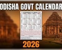 Odisha Govt Calendar 2026