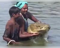 ଛତିଶଗଡ଼ରେ ମଣିଷ-କୁମ୍ଭୀର ସମ୍ପର୍କର ବିରଳ ଚିତ୍ର: ୧୩୦ ବର୍ଷର 'ଗଙ୍ଗାରାମ'ର ମୃତ୍ୟୁରେ କାନ୍ଦିଥିଲା ପୂରା ଗାଁ