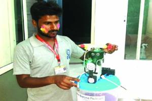 ହୋଲି ପାଇଁ ଆଣ୍ଟି କରୋନା ପିଚକାରୀ