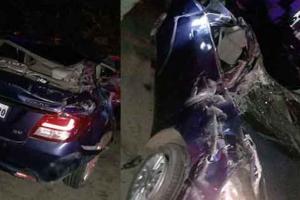 ଭାରସାମ୍ୟ ହରାଇ ପୋଲ ତଳକୁ ଖସିଲା କାର୍: ୩ମୃତ, ୨ ଗୁରୁତର