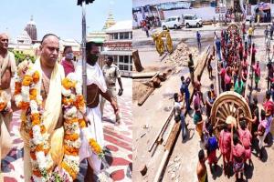 ଶ୍ରୀକ୍ଷେତ୍ରରେ ଭଉଁରୀ ନୀତି : ଆସିଲା ଆଜ୍ଞାମାଳ, ରଥଖଳାରେ ଡେରା ହେଲା ୬ ନାହାକା ଚକ