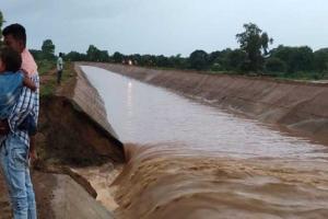 ଭାଙ୍ଗିଲା ଇନ୍ଦ୍ରାବତୀ ଜଳସେଚନ କେନାଲ ବନ୍ଧ, ଶହ ଶହ ଏକର ଧାନ ଜମି ଜଳାର୍ଣ୍ଣବ