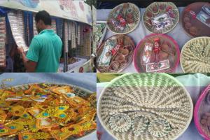 ସ୍ବାବଲମ୍ବୀ ହେଉଛନ୍ତି ମହିଳା: ନିଜେ ପ୍ରସ୍ତୁତ କରି ବଜାରରେ ବିକ୍ରି କରୁଛନ୍ତି ରାକ୍ଷୀ, ମନମୋହୁଛି ସବାଇ ଘାସ ଓ ମାଟିରେ ପ୍ରସ୍ତୁତ ସ୍ବତନ୍ତ୍ର ବନ୍ଦାପନା ଥାଳି