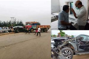 ଭଦ୍ରକ ବିଧାୟକଙ୍କ ଗାଡିକୁ ପିଟିଲା ଟ୍ରକ, ଅଳ୍ପକେ ବର୍ତ୍ତିଲେ ବିଧାୟକ ସଞ୍ଜୀବ ମଲ୍ଲିକ