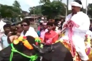 ମହଙ୍ଗା ମାଡ: ଅଭିନବ ଉପାୟରେ ଆସି ଦାଖଲ କଲେ ପ୍ରାର୍ଥୀପତ୍ର