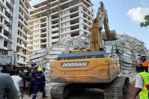 ଭୁଷୁଡିଲା ୨୨ ମହଲା ବିଶିଷ୍ଟ ନିର୍ମାଣାଧିନ କୋଠା: ୬ମୃତ, ୧୦୦ରୁ ଅଧିକ ନିଖୋଜ