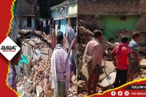 ଗ୍ୟାସ ସିଲିଣ୍ଡର ଫାଟି ୨ ଆହତ, ବିସ୍ଫୋରଣରେ ମାଟିରେ ମିଶିଲା ୬ ବଖରା ଘର