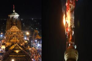 ପ୍ରଭୁ ଶ୍ରୀ ଲିଙ୍ଗରାଜ ମନ୍ଦିରରେ ଉଠିଲା ମହାଦୀପ, ହର ହର ମହାଦେବ ଧ୍ୱନିରେ ପ୍ରକମ୍ପିତ ହେଲା ମନ୍ଦିର ପରିସର