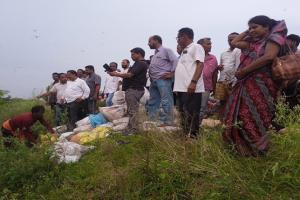 ଲୁଣାନଦୀ ବନ୍ଧରେ ଘଳିଆ : ନଦୀକୂଳିଆ ଗ୍ରାମବାସୀ ଆତଙ୍କିତ