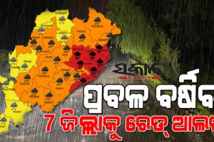 ୨୪ ଘଣ୍ଟା ମଧ୍ୟରେ ଅବପାତର ରୂପ ନେବ ଲଘୁଚାପ : ଉପକୂଳ ଓଡିଶାର ୭ ଜିଲ୍ଲାକୁ ରେଡ ଆଲର୍ଟ