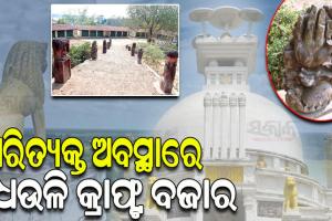 ସୁଧୁରିପାରୁନି ଧଉଳି କ୍ରାଫ୍ଟ ବଜାର; ନଷ୍ଟହେଲାଣି ସୌନ୍ଦର୍ଯ୍ୟକରଣ, ହେଉନି ହସ୍ତକଳା ପ୍ରଦର୍ଶନୀ