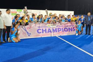 ଚାରିଥରର ଚାମ୍ପିଅନ ଦକ୍ଷିଣ କୋରିଆକୁ ହରାଇ ପ୍ରଥମଥର ଜୁନିଅର ମହିଳା ଏସିଆ କପ୍ ହକି ଟାଇଟଲ ଜିତିଲା ଭାରତ