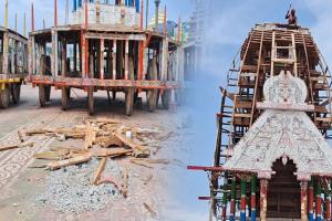 ପୁରୀରେ ଆରମ୍ଭ ହେଲା ରଥଭଙ୍ଗା କାମ, ପରମ୍ପରା ଅନୁସାରେ ପ୍ରଥମେ ଭଙ୍ଗାଗଲା ମା’ ସୁଭଦ୍ରାଙ୍କ ଦର୍ପଦଳନ ରଥ