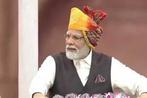 ଲାଲକିଲ୍ଲାରେ ଜାତୀୟ ପତାକା ଉତ୍ତୋଳନ କଲେ ପ୍ରଧାନମନ୍ତ୍ରୀ ନରେନ୍ଦ୍ର ମୋଦୀ