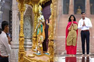 ପତ୍ନୀଙ୍କ ସହ ଅକ୍ଷରଧାମ ମନ୍ଦିର ଯାଇ ଭଗବାନ ସ୍ୱାମୀ ନାରାୟଣଙ୍କ ଦର୍ଶନ କଲେ ବ୍ରିଟେନ ପ୍ରଧାନମନ୍ତ୍ରୀ ଋଷି ସୁନକ୍