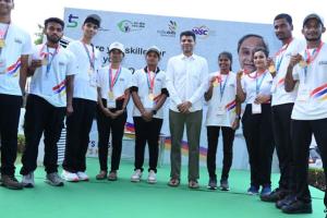 ଓଡ଼ିଶା ସ୍କିଲ୍ସ’ ରାଜ୍ୟସ୍ତରୀୟ ପ୍ରତିଯୋଗିତାରେ କୃତୀ ପ୍ରତିଯୋଗୀଙ୍କୁ ସମ୍ବର୍ଦ୍ଧନା