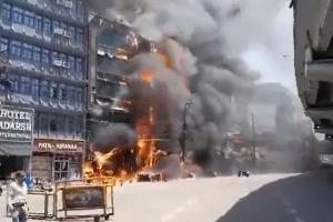 ପାଟନା: ହୋଟେଲରେ ଭୟଙ୍କର ଅଗ୍ନିକାଣ୍ଡ, ୬ ମୃତ