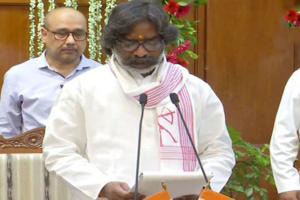 ପୁଣି ଝାଡଖଣ୍ଡର ମୁଖ୍ୟମନ୍ତ୍ରୀ ହେଲେ ହେମନ୍ତ ସୋରେନ୍