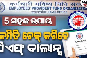 ଆପଣଙ୍କ ପିଏଫ୍ ଆକାଉଣ୍ଟରେ କେତେ ଟଙ୍କା ଅଛି କେମିତି ଜାଣିବେ?…ଜାଣନ୍ତୁ ୫ଟି ସହଜ ଉପାୟ…..