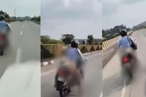 ଟ୍ରକ୍ ଧକ୍କାରେ ଚାଲିଗଲା ସ୍ତ୍ରୀର ଜୀବନ, ବାଇକ୍ ପଛରେ ବାନ୍ଧି ବୋହିଲେ ମୃତଦେହ…