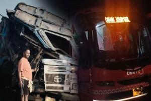 OSRTC ବସ ଓ ଟ୍ରକ ମଧ୍ୟରେ ମୁହାଁମୁହିଁ ଧକ୍କା, ୪ ଗୁରୁତର