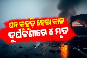 ଯମୁନା ଏକ୍ସପ୍ରେସୱେରେ ଘନ କୁହୁଡ଼ିର କାଳ: ପଛକୁ ପଛ ପିଟି ହେଲେ ଏକାଧିକ ଗାଡ଼ି, ୪ ମୃତ