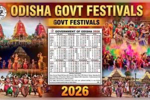 Odisha Govt Festivals, Public Holidays 2026