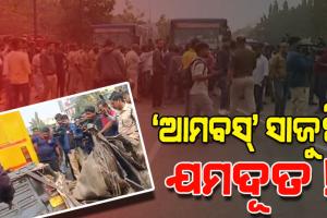 ପୁଣି ଜୀବନ ନେଲା ଆମବସ୍‌; ଅଟୋକୁ ଧକ୍କା ଦେବାରୁ ଜଣଙ୍କର ମୃତ୍ୟୁ, ଅନ୍ୟଜଣେ ଗୁରୁତର