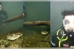 Viral Video: ପାଣି ଭିତରେ ୨୦୦ କିଲୋର ବିଶାଳ ଆନାକୋଣ୍ଡା ସହ ମୁହାଁମୁହିଁ ହେଲେ ଡାଇଭର; ଦେଖନ୍ତୁ ଏହି ଭାଇରାଲ ଭିଡିଓ