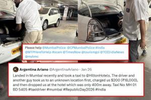 ୪୦୦ ମିଟର ଯାତ୍ରା ପାଇଁ ୧୮ ହଜାର ଟଙ୍କା! ଆମେରିକୀୟ ମହିଳାଙ୍କୁ ଠକି ବନ୍ଧା ହେଲେ ମୁମ୍ବାଇ କ୍ୟାବ ଡ୍ରାଇଭର