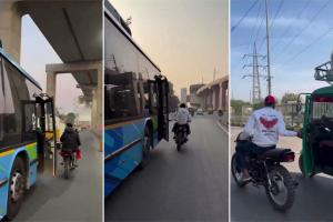 ଲାଇକ୍ ନିଶାରେ ଜୀବନ ସହ ଖେଳ: ଦିଲ୍ଲୀ ରାସ୍ତାରେ ଯୁବକଙ୍କ ବିପଜ୍ଜନକ ଷ୍ଟଣ୍ଟର ଭିଡିଓ ଭାଇରାଲ୍