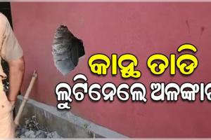 କାନ୍ଥ ତାଡି ଜୁଏଲାରି ଦୋକାନରୁ ୨୦ଲକ୍ଷରୁ ଉର୍ଦ୍ଧ୍ୱ ଟଙ୍କାର ଅଳଙ୍କାର ଲୁଟିନେଲେ ଦୁର୍ବୃତ୍ତ