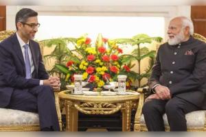 AI ସମ୍ମିଳନୀରେ ପିଏମ ମୋଦୀ ଓ ସୁନ୍ଦର ପିଚାଇଙ୍କ ଭେଟ: ଭାରତ-ଗୁଗୁଲ୍ AI ଭାଗୀଦାରୀ ନେଇ ବଡ଼ ଆଲୋଚନା