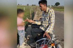 ରାଜସ୍ଥାନରୁ ଅଭାବନୀୟ ଚିତ୍ର: ଶିଶୁକୁ ମଦ ଓ ସିଗାରେଟ୍ ପିଆଉଛନ୍ତି ଯୁବକ, ଭିଡିଓ ଭାଇରାଲ