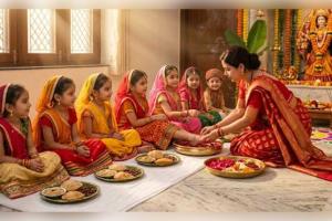 ଚୈତ୍ର ନବରାତ୍ରୀ ୨୦୨୬: ଅଷ୍ଟମୀ-ନବମୀ କନ୍ୟା ପୂଜନ ତିଥି, ଜାଣନ୍ତୁ ଏହି ଦିନ କେଉଁ ରଙ୍ଗର ପୋଷାକ ପିନ୍ଧିବା ଶୁଭ