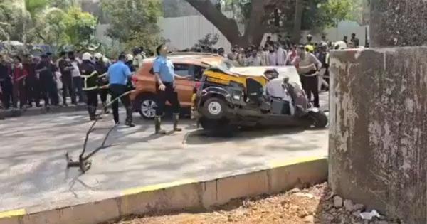 ମୁମ୍ବାଇରେ ଅଘଟଣ: ଚଳନ୍ତା ଅଟୋ ଉପରେ ଖସିଲା ମେଟ୍ରୋ ପିଲାର ଅଂଶ, ଜଣେ ମୃତ ଓ ୩ ଗୁରୁତର
